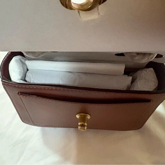 NWT COACH Madison Signature Coated Canvas Mini Shoulder Bag Crossbody Bag Brown - Picture 14 of 16